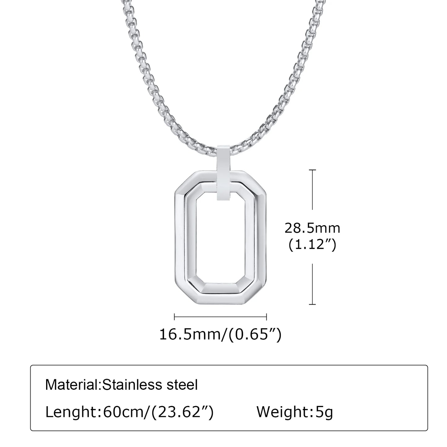 Hollow Diamond Pendant