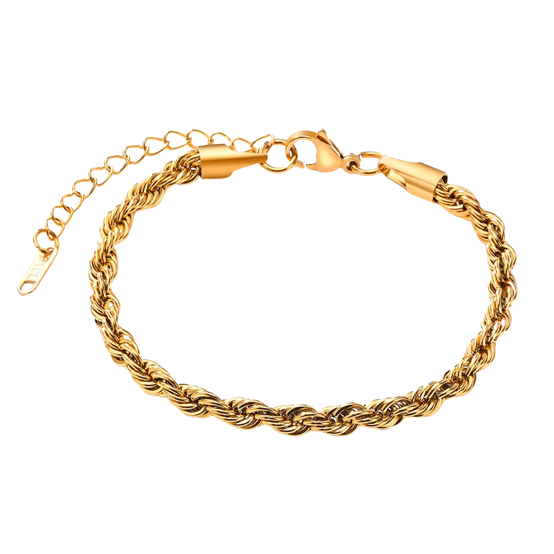 Rope Chain Bracelet Gold