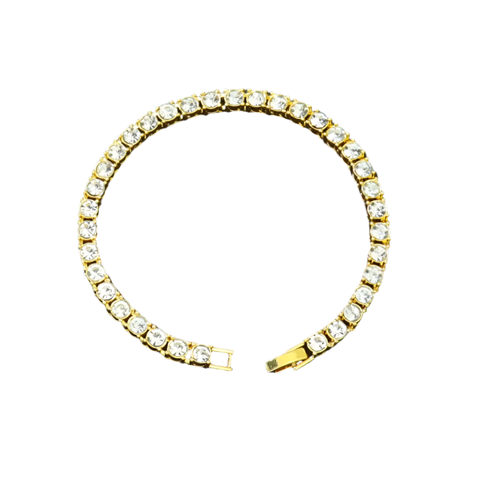 Gold Tennis Bracelet 3mm