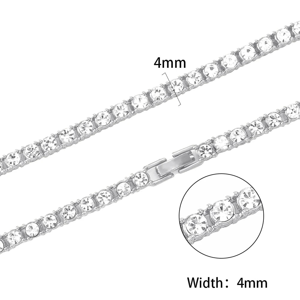 Tennis Chain 4mm Silver
