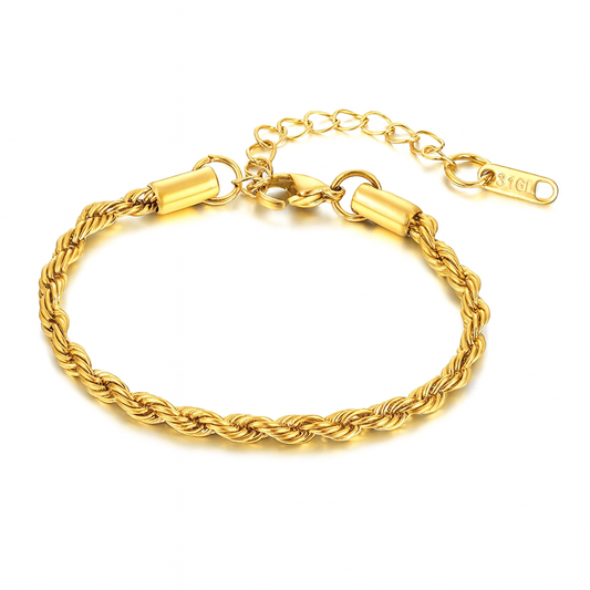 Rope Chain Bracelet Gold