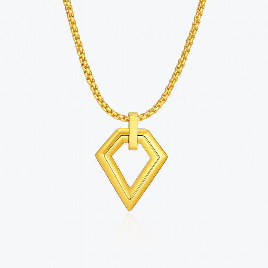 Hollow Diamond Pendant