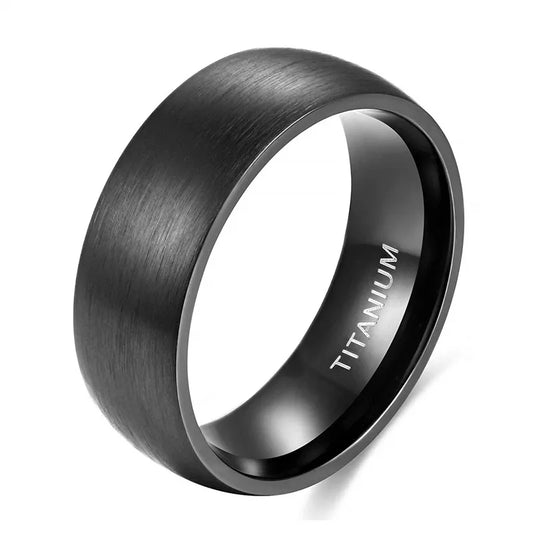 Black Titanium Band 8mm