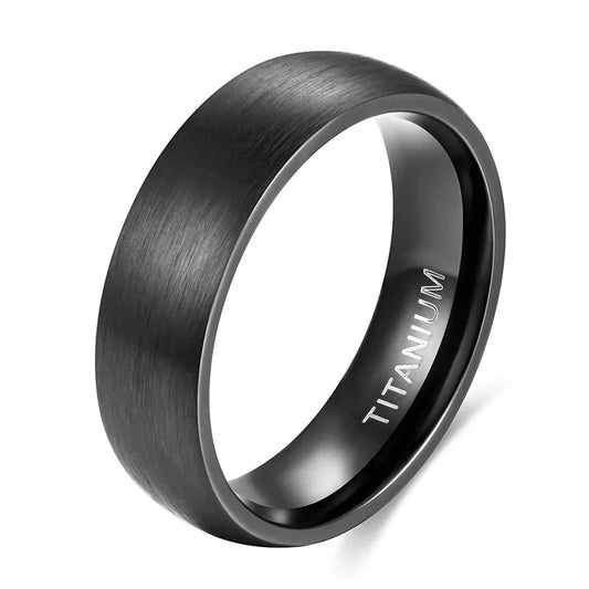 Black Titanium Band 6mm