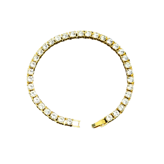 Gold Tennis Bracelet 3mm