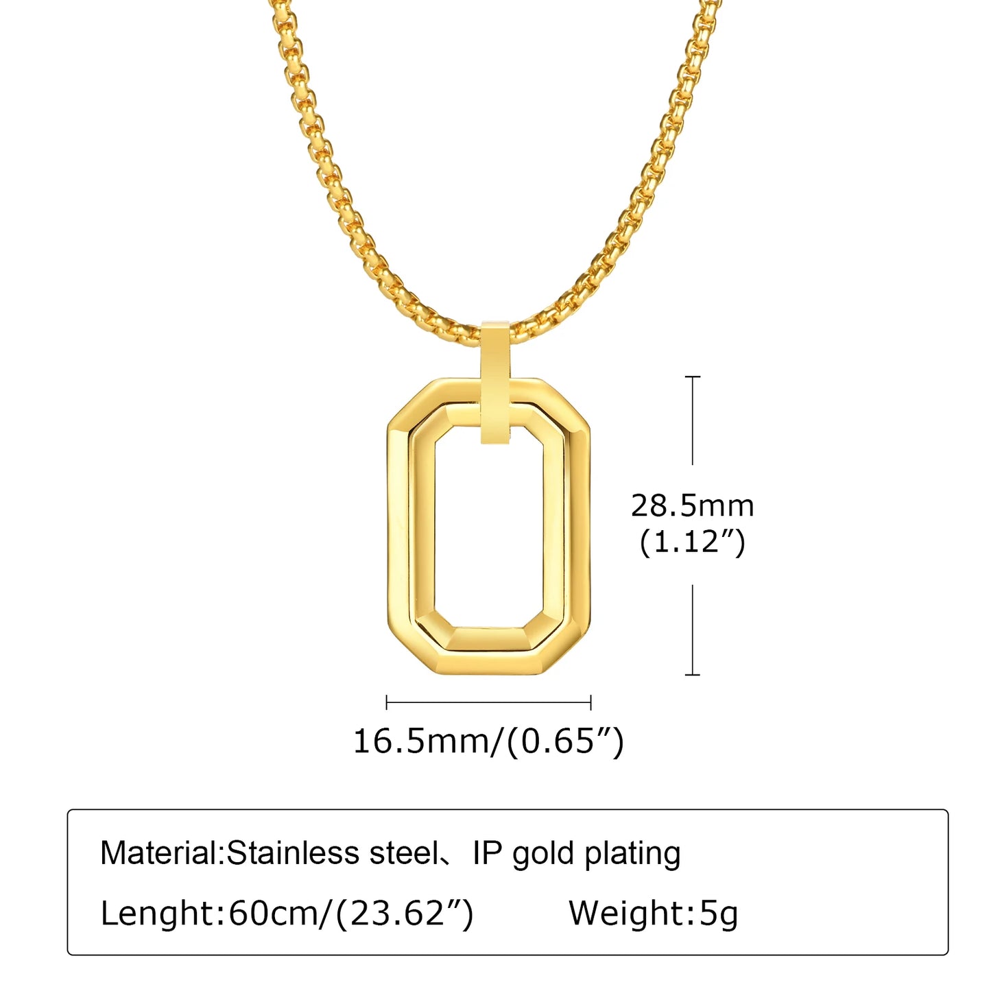 Hollow Diamond Pendant