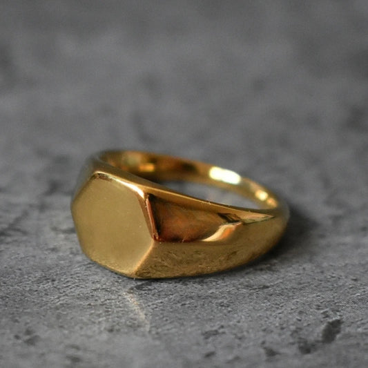 Signet Gold Band